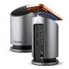 AXAGON HMC-WL9 Wieloportowy hub USB 9in1, 10Gbps, 3xUSB-A, 1xUSB-C, DP 8K/60Hz, HDMI 4K/60Hz, PD 100W, GLAN, 100cm USB-C kabel, 